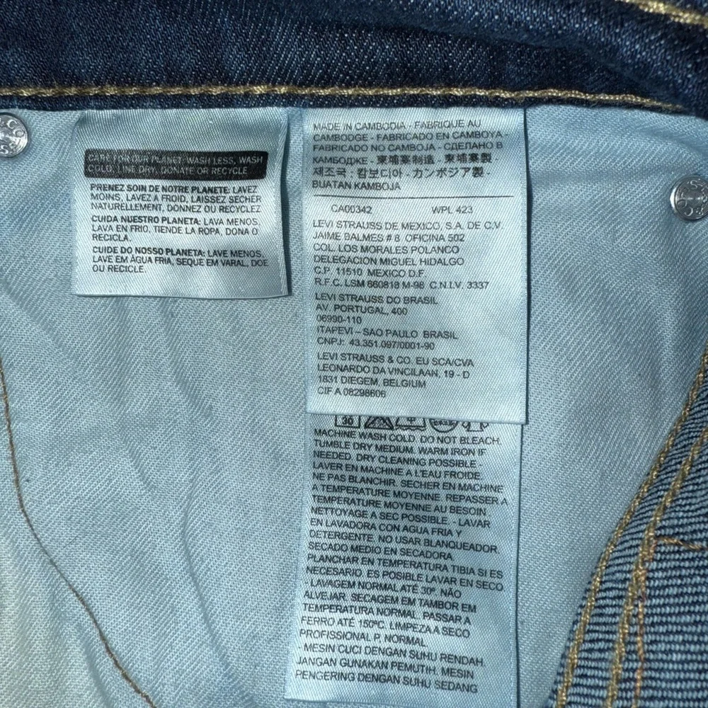 Levi's Men's Deep Blue Straight Jeans